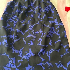 Blue and Black Floral dress